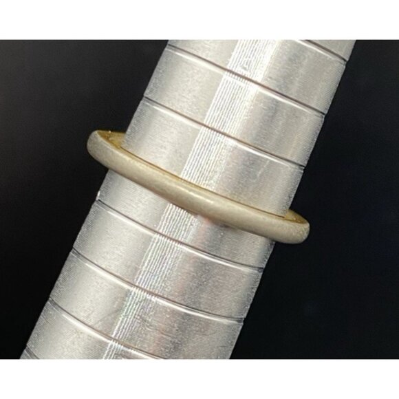 Garnet Ring Tested Diamond Accent Vintage Yellow Gold Plated Size 7 LOOK READ - Picture 6 of 10